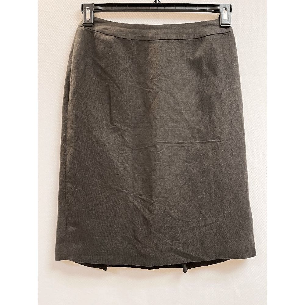 Linda Allard Ellen Tracy Womens Lined Straight Pencil Skirt Brown Size 2